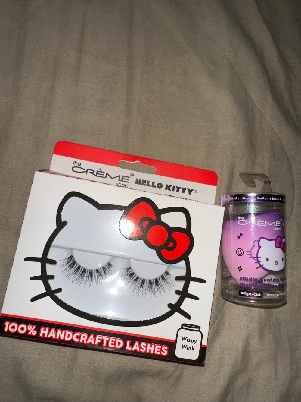 The Crème Shop Hello Kitty Wispy Wink 100% Handcrafted Lashes - Red Bow